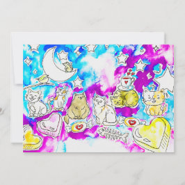 Tarjeta Festiva Kitty Valentine