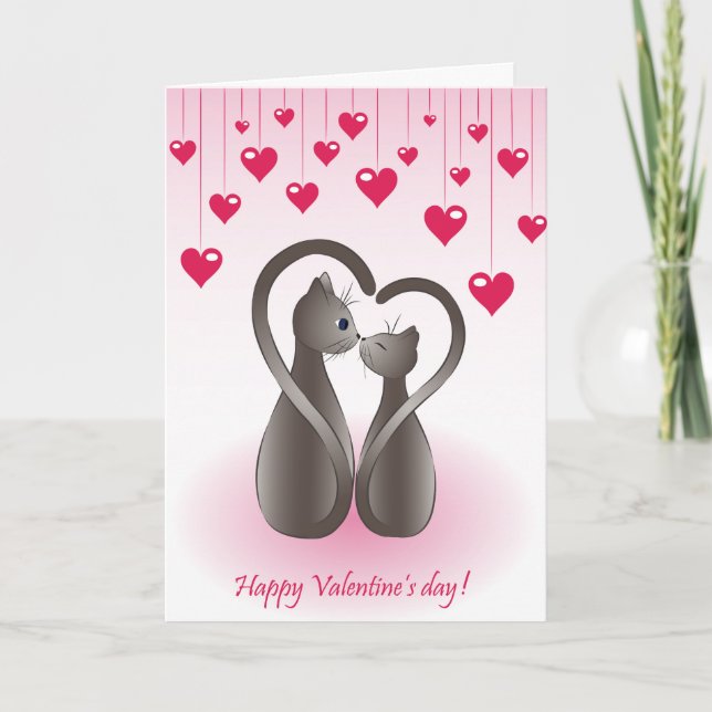 Tarjeta Festiva Kitty Valentine (Anverso)