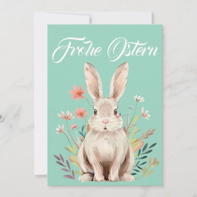 Tarjeta Festiva Klassische Osterkarte "Frohe Ostern" (Anverso)