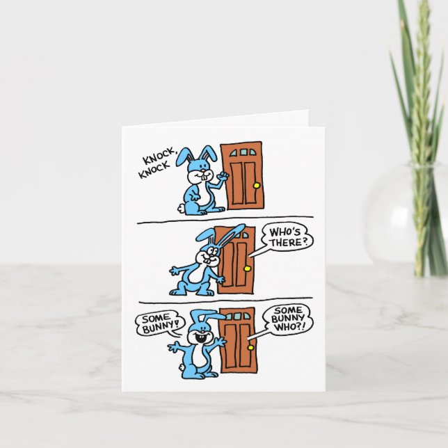 Tarjeta Festiva Knock Knock Personalizado Alguna Bundy Easter Card (Anverso)