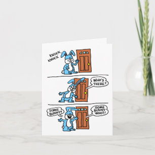 Tarjeta Festiva Knock Knock Personalizado Alguna Bundy Easter Card