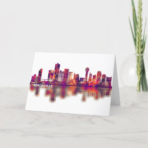 Tarjeta Festiva Knoxville Tennessee Skyline