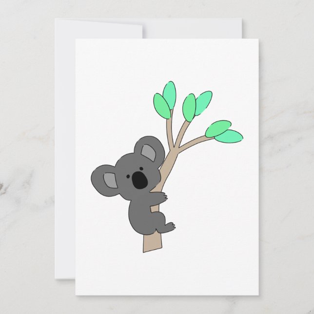 Tarjeta Festiva Koala Bear (Anverso)