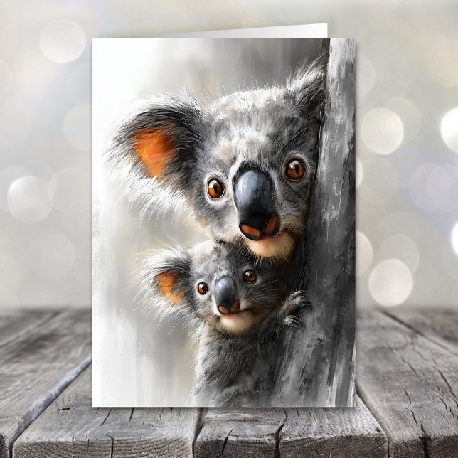 Tarjeta Festiva Koala Mother's Day (Subido por el creador)