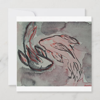 Tarjeta Festiva Koi Fish Postacrd