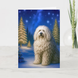 Tarjeta Festiva Komondor Holiday Card