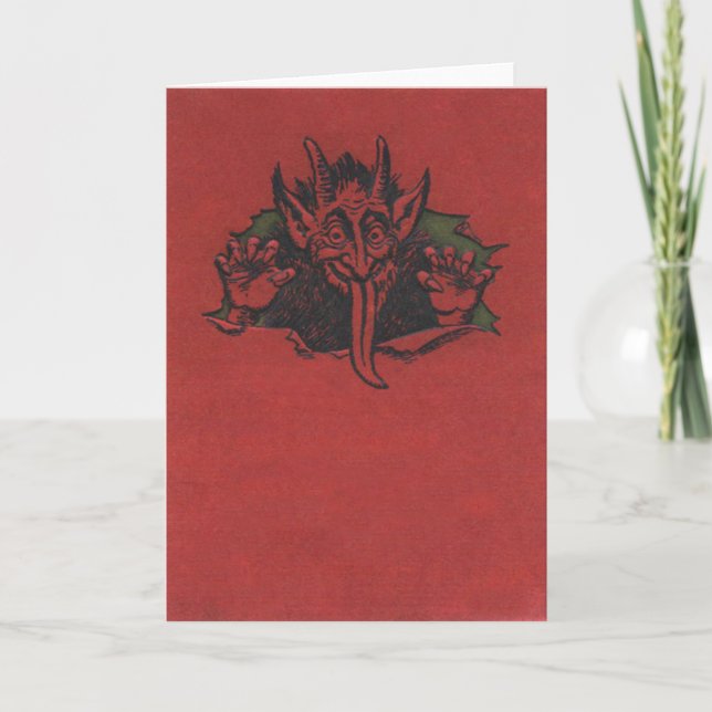 Tarjeta Festiva Krampus (Anverso)