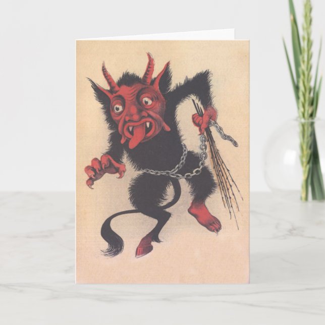 Tarjeta Festiva Krampus (Anverso)