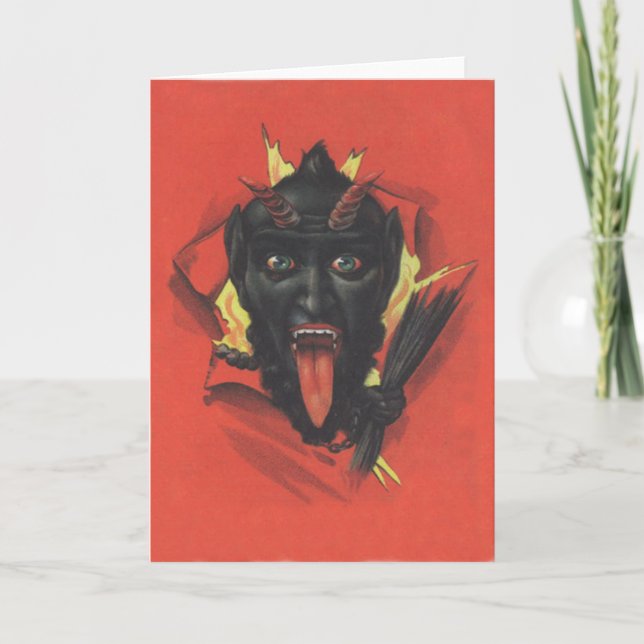 Tarjeta Festiva Krampus (Anverso)
