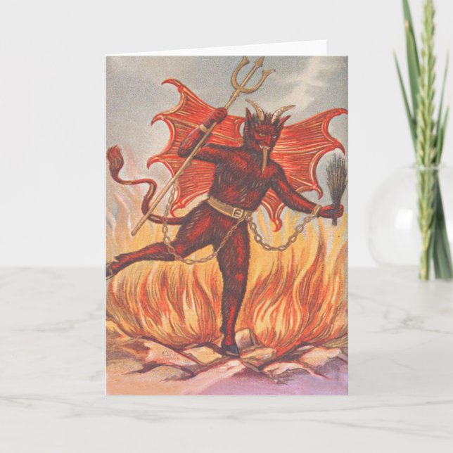 Tarjeta Festiva Krampus (Anverso)