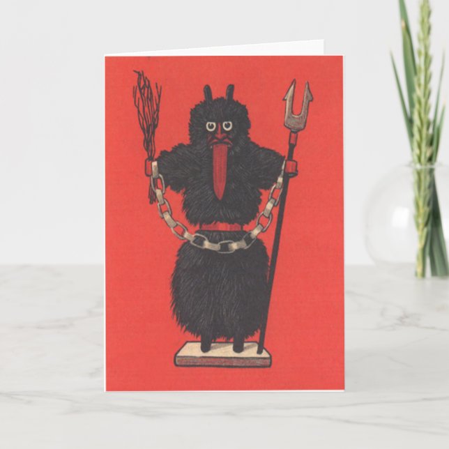 Tarjeta Festiva Krampus (Anverso)