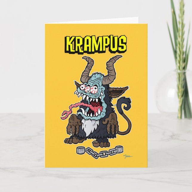 TARJETA FESTIVA KRAMPUS 00 (Anverso)