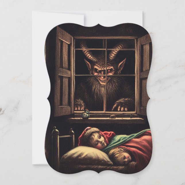 Tarjeta Festiva krampus blank (Anverso)