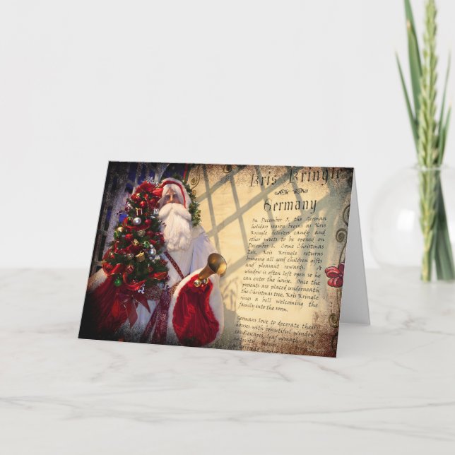 Tarjeta Festiva Kris Kringle (Anverso)