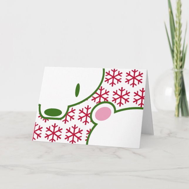 Tarjeta Festiva Kuma-chan Holiday (Anverso)