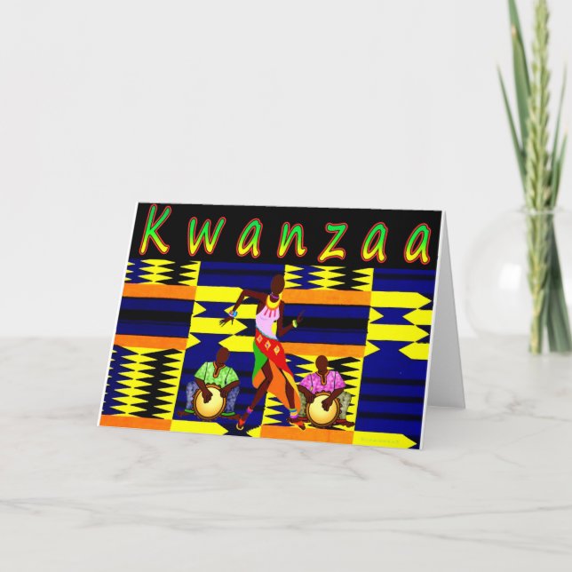 Tarjeta Festiva Kwanzaa (Anverso)