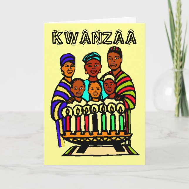 Tarjeta Festiva Kwanzaa (Anverso)