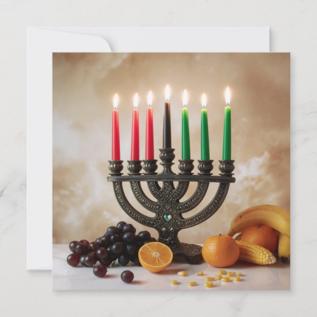 TARJETA FESTIVA KWANZAA (Anverso)