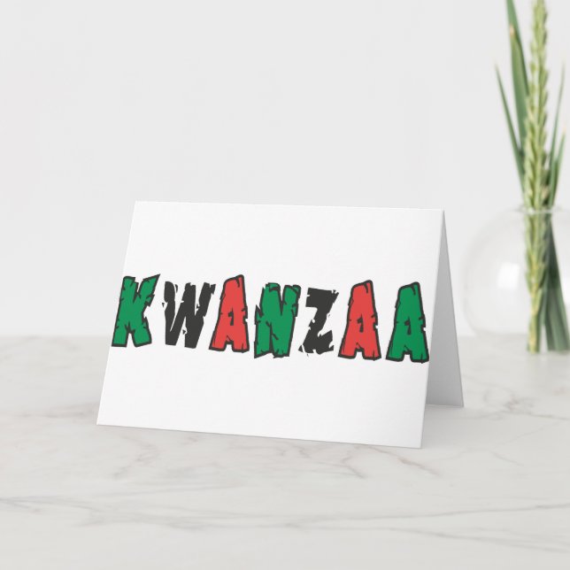 Tarjeta Festiva Kwanzaa (Anverso)