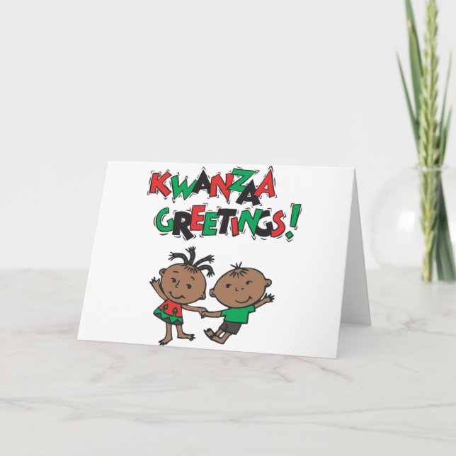Tarjeta Festiva Kwanzaa (Anverso)