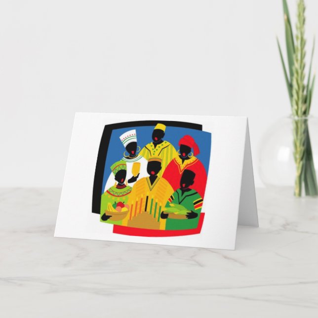 Tarjeta Festiva Kwanzaa (Anverso)