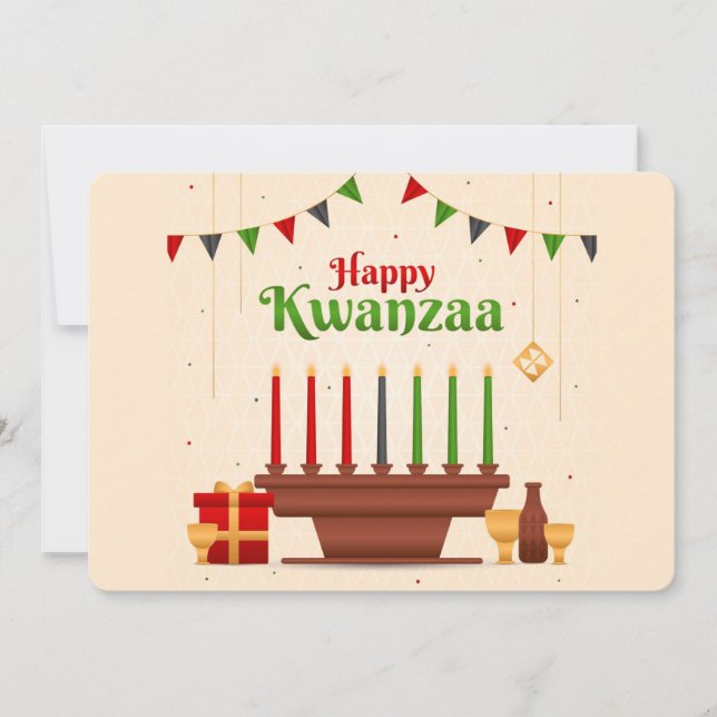 Tarjeta Festiva Kwanzaa (Anverso)