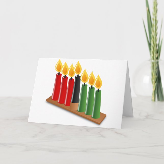 Tarjeta Festiva kwanzaa africano (Anverso)