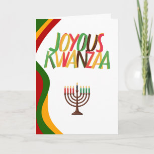 Tarjeta Festiva Kwanzaa alegre