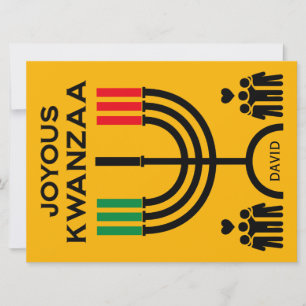 Tarjeta Festiva Kwanzaa Alegre