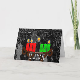 Tarjeta Festiva Kwanzaa Día 4 Economía Cooperativa De Ujamaa Kinar