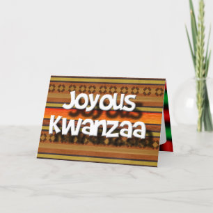 Tarjeta Festiva Kwanzaa feliz