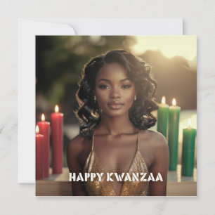 TARJETA FESTIVA KWANZAA - FELIZ KWANZAA - 