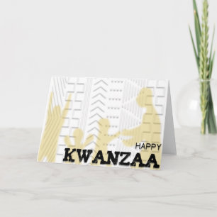Tarjeta Festiva Kwanzaa feliz moderna