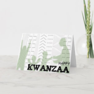 Tarjeta Festiva Kwanzaa feliz moderna