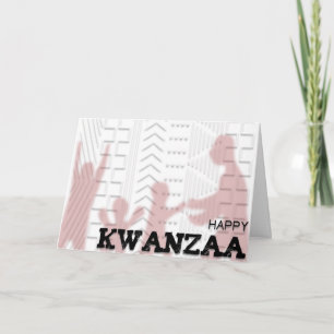 Tarjeta Festiva Kwanzaa feliz moderna