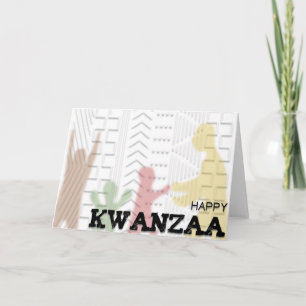 Tarjeta Festiva Kwanzaa feliz moderna