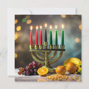 TARJETA FESTIVA KWANZAA - KINARA -