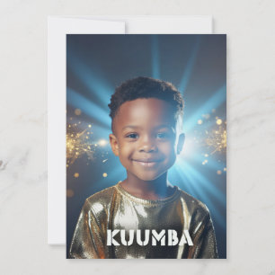 TARJETA FESTIVA KWANZAA - KUUMBA -