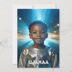 TARJETA FESTIVA KWANZAA - UJAMAA -