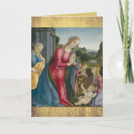 Tarjeta Festiva La Adoración del Niño Cristo - Frediani