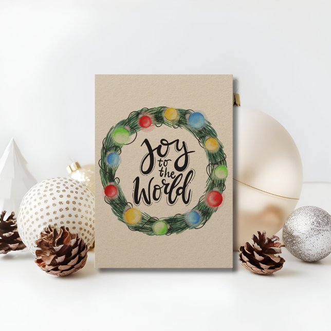 Tarjeta Festiva La alegría del papel Kraft para la guerra mundial (Subido por el creador)