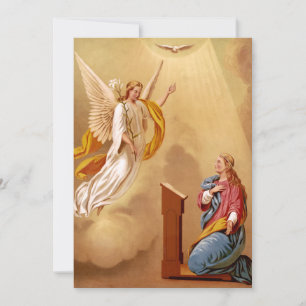 Tarjeta Festiva La Anunciación de la Virgen María