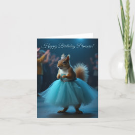 Tarjeta Festiva La ardilla de la princesa