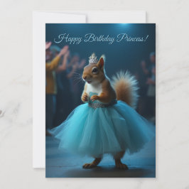 Tarjeta Festiva La ardilla de la princesa