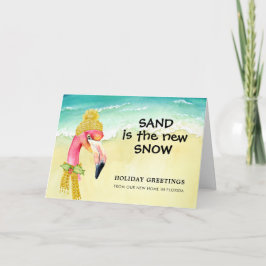 Tarjeta Festiva La arena de cambio de dirección es la nueva playa 