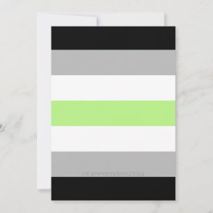 Tarjeta Festiva La bandera del orgullo de género de SlipperyJoe ob