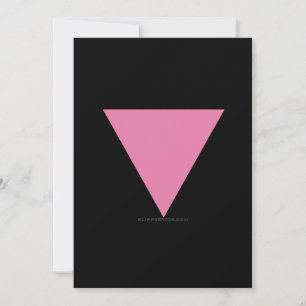 Tarjeta Festiva La bandera del triángulo rosa de SlipperyJoe's sím