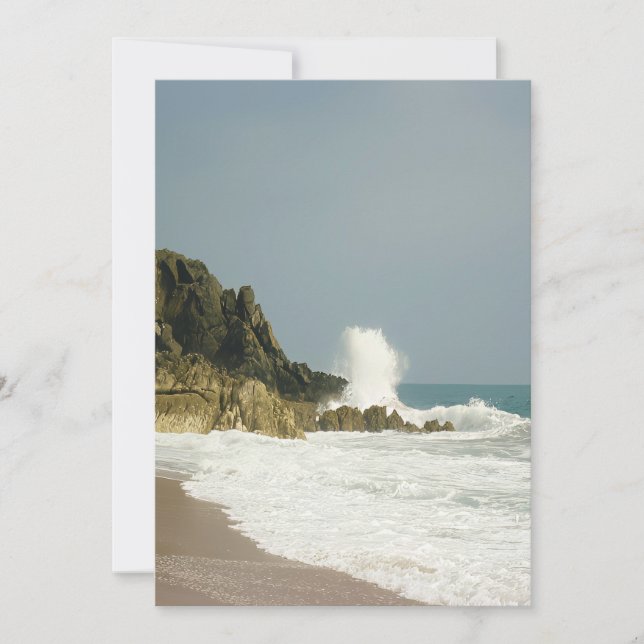 Tarjeta Festiva La belleza de la costa (Anverso)