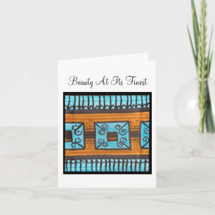 Tarjeta Festiva La Belleza Es Lo Mejor; Te Amo El Diseño Clásico D