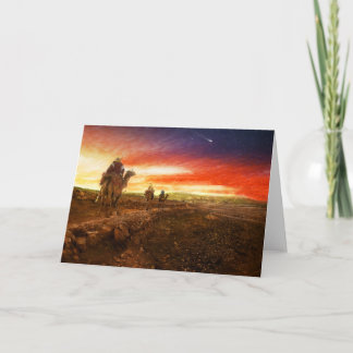 Tarjeta Festiva La biblia - hombres sabios - unos de los reyes